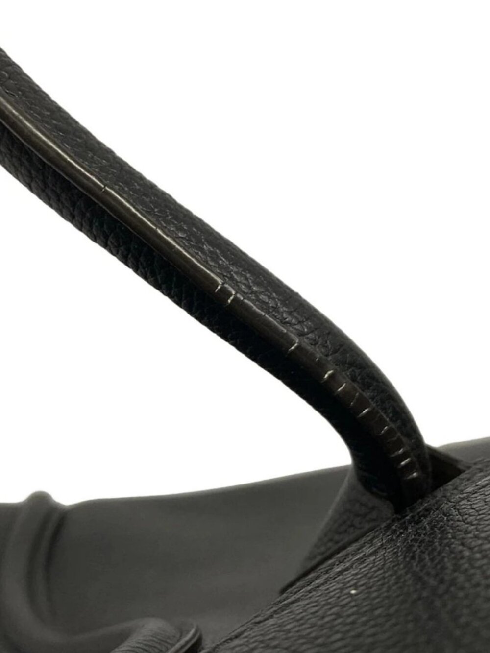 CELINE Luggage Mini Shopper - Black Drummed calfskin Handbag - Picture 15 of 15